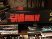 Spine of James Clavell’s Shōgun box set plus adjacent tapes
