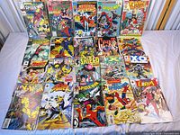 All twenty comics laid out in four rows of five