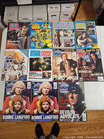 Full lot of 12 Doctor Who magazines laid out in three rows