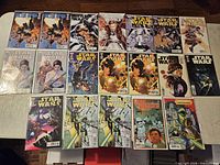 Overview of 18 bagged Marvel Star Wars and Doctor Aphra comics