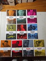 All ten comic issues laid out in grid