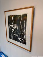Full front view of framed Joseph Zohar print