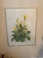 Full framed view of the signed Magdalena Titian watercolour painting