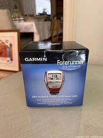 Front of sealed Garmin Forerunner 305 retail box