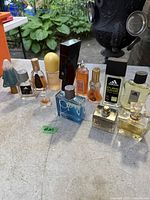 Group shot of all 11 fragrance bottles on tabletop