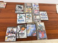 All game cases laid out showing cover art and platforms