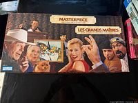 Front of Masterpiece board game box