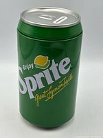 Full view of Sprite tin piggy bank