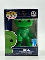 Front view of boxed Funko Pop! Hulk Artist Series figure