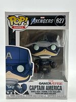 Front view of boxed Funko Pop Captain America #627