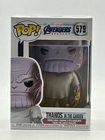 Front of boxed Funko Pop Thanos #579