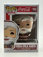 Front view of boxed Funko Pop Coca-Cola Santa #159
