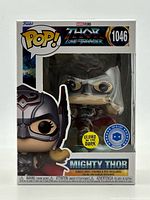 Front view of sealed Funko Pop Mighty Thor #1046 box