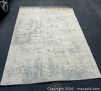 Full view of rug laid flat showing overall size and pattern