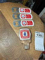 Tap handle and three bottle openers overview