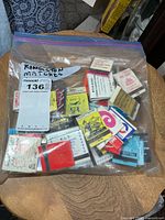 Full bag of assorted vintage Kingston matchbooks