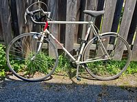 Full left side view of Nishiki Olympus road bike