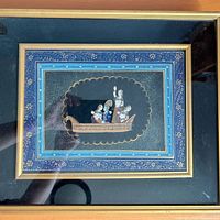 Front view showing entire framed artwork