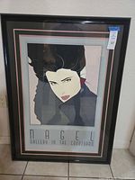 Front view of framed Nagel poster