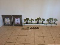All seven pieces laid out on floor