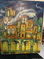 Front view of Cuban cat painting