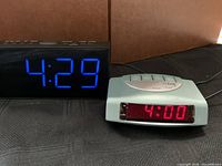 Both clocks side by side powered on