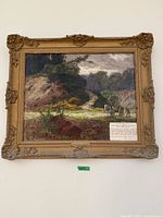 Full framed painting on wall