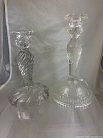 Both candlesticks side by side to show styles and size