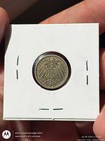 Obverse with imperial eagle in cardboard flip