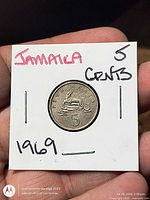 Coin reverse in 2x2 holder displaying coney and denomination