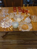 Group shot of all glassware on table