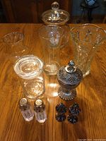 Group shot of all ten pieces on tabletop