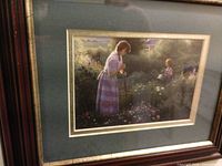 Framed print front view showing artwork, matting and frame