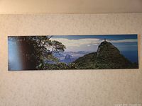 Full view of panoramic wall art mounted on wall