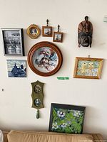 Group view showing all ten wall pieces on wall