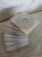 Stack of rental cases with Event Horizon disc visible on top