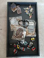 Overall view of all items on tray