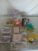 Overview of all sealed fast-food promotional toys