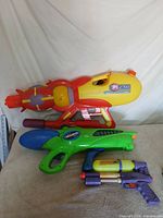 All three water blasters displayed side by side: CPS 2700, Storm Monsoon Force 4, SS 30