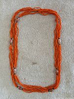 Full view of continuous multi-strand necklace