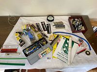 Wide view of entire assortment on table
