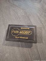 Top view showing gold printed branding on lid