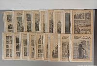 Front view of all 18 sheet-protected pages laid out