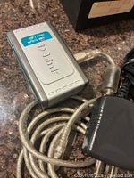 Hub top view showing D-Link branding and attached cables