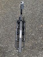 Top view of entire folded hitch rack