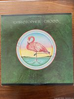 Front cover of Christopher Cross vinyl LP with flamingo artwork