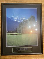 Vision poster full view in frame