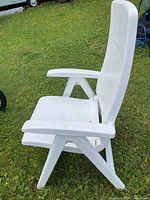 Side view showing overall design and armrests