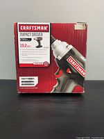 Front of sealed Craftsman impact driver box