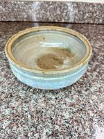 Bowl front, showing exterior glaze and shape